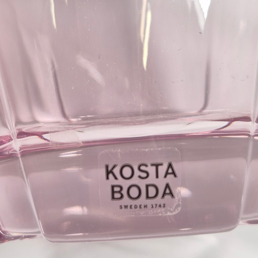 Rosa glasljuslyktor Kosta Boda elegant 2 pack