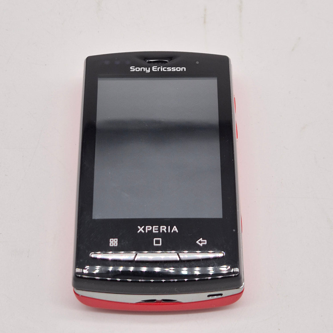 Retro Sony Ericsson Xperia svart röd smartphone