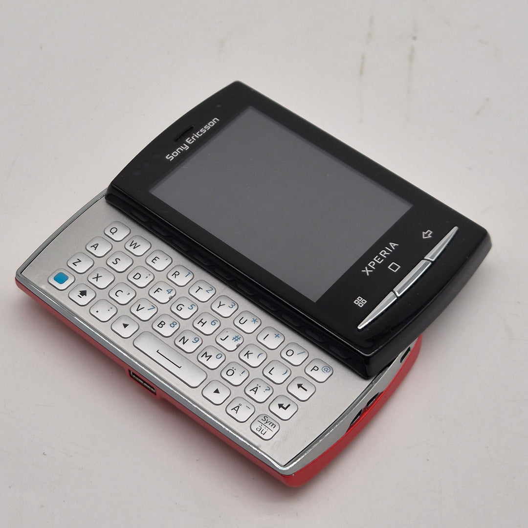 Retro Sony Ericsson Xperia svart röd smartphone