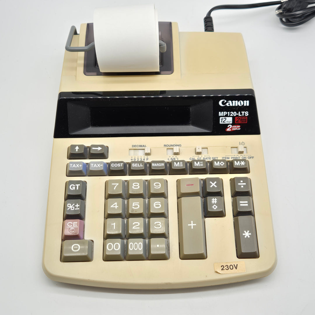 Canon MP120-LTS retro skrivbordskalkylator med rullband