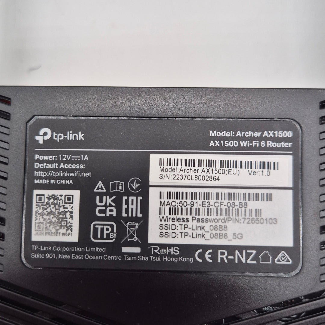 TP-Link Archer AX1500 Wi-Fi 6 router begagnad