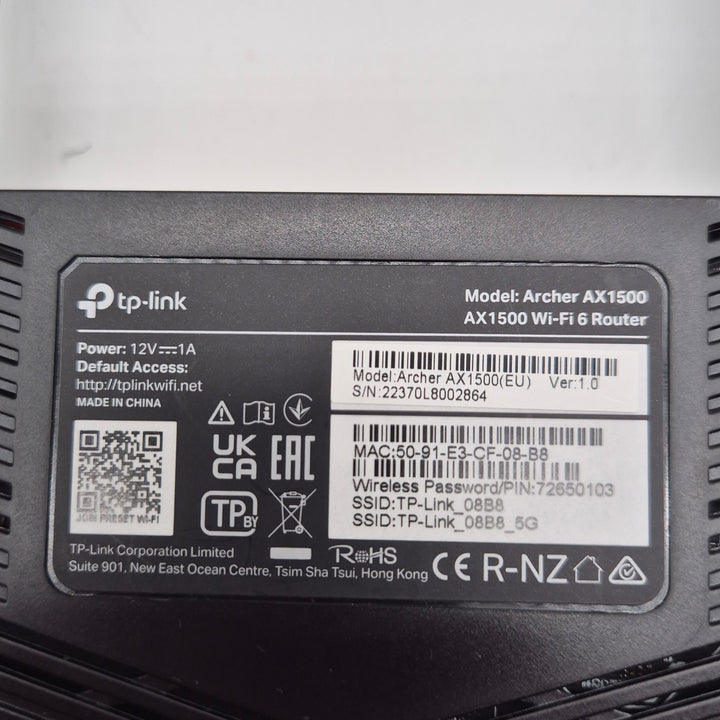 TP-Link Archer AX1500 Wi-Fi 6 router begagnad