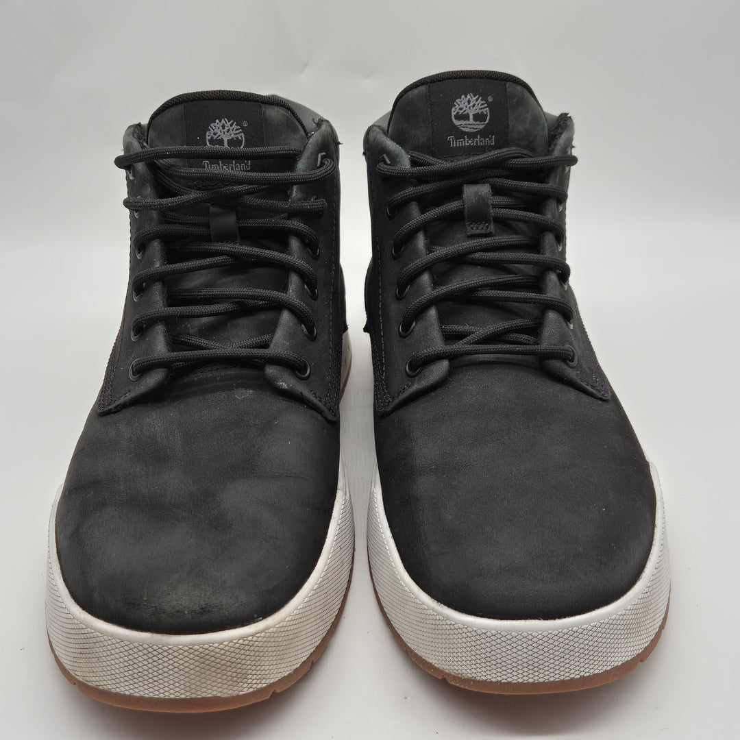Timberland svarta lädersneakers herr EU 43
