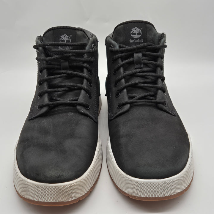 Timberland svarta lädersneakers herr EU 43