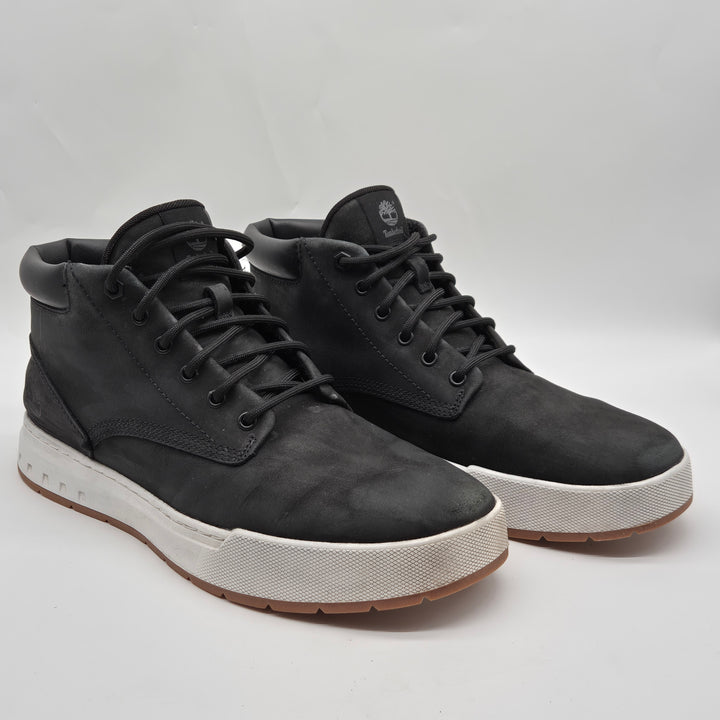 Timberland svarta lädersneakers herr EU 43