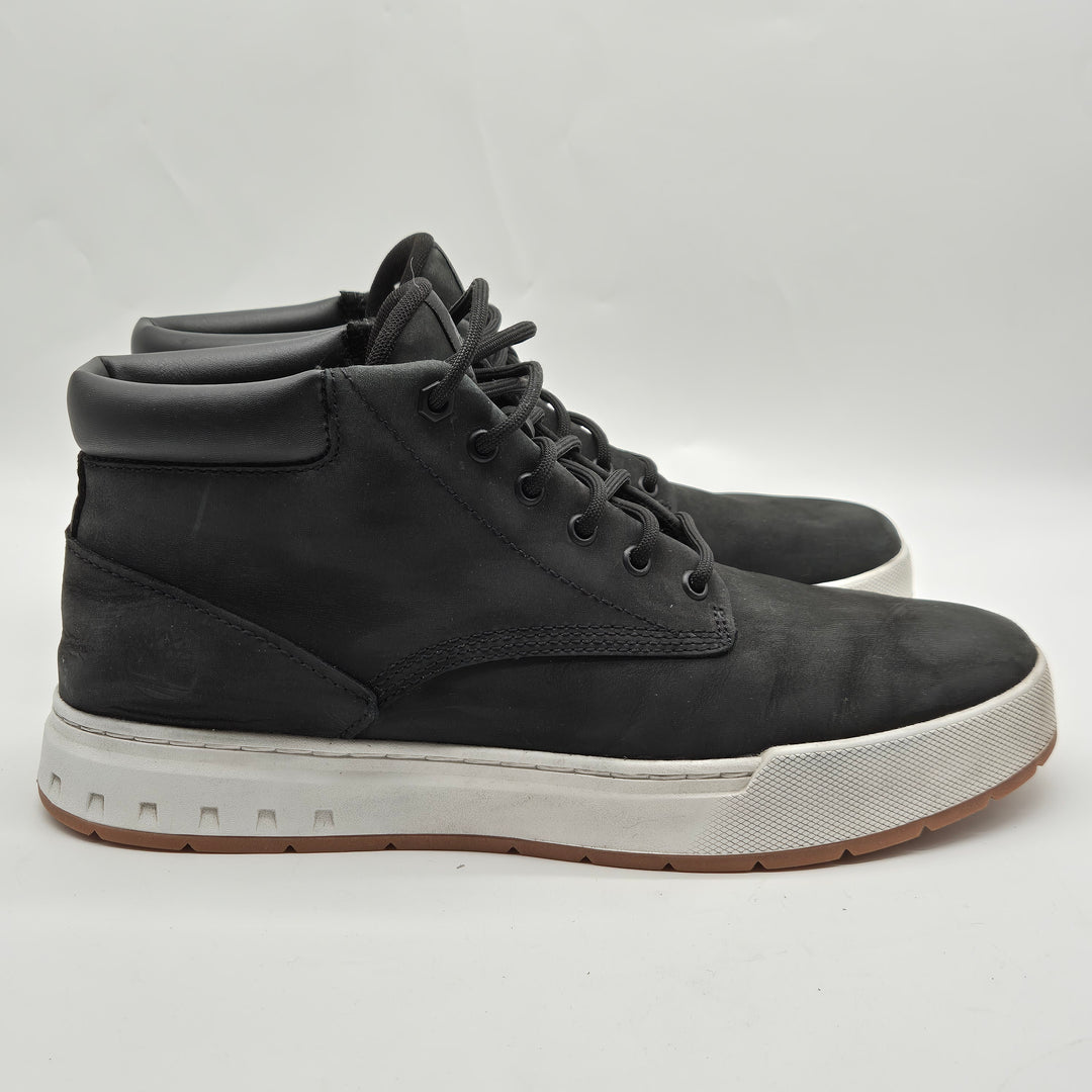 Timberland svarta lädersneakers herr EU 43