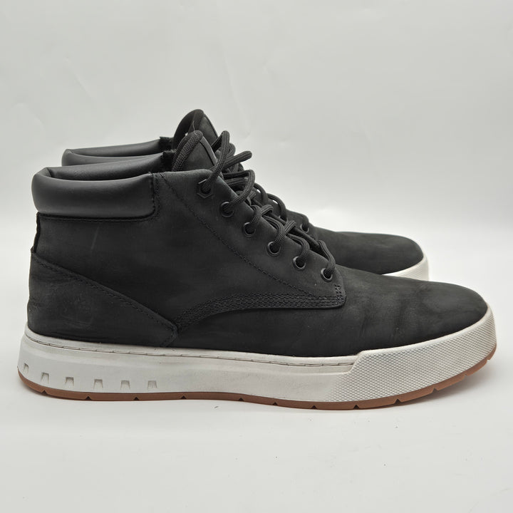 Timberland svarta lädersneakers herr EU 43
