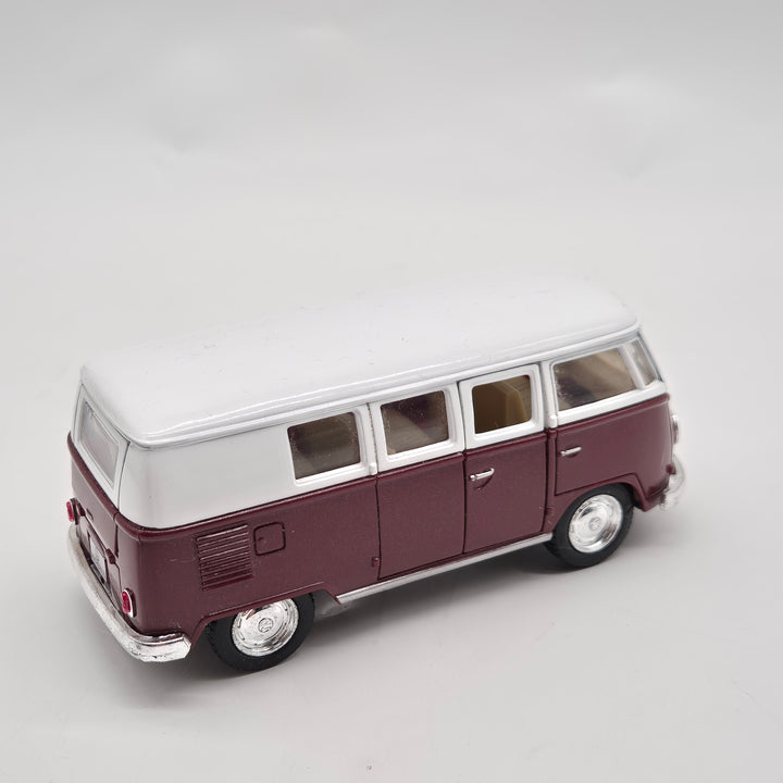 VW Transporter Modellbil – Klassisk Volkswagen Buss (Set med 3)