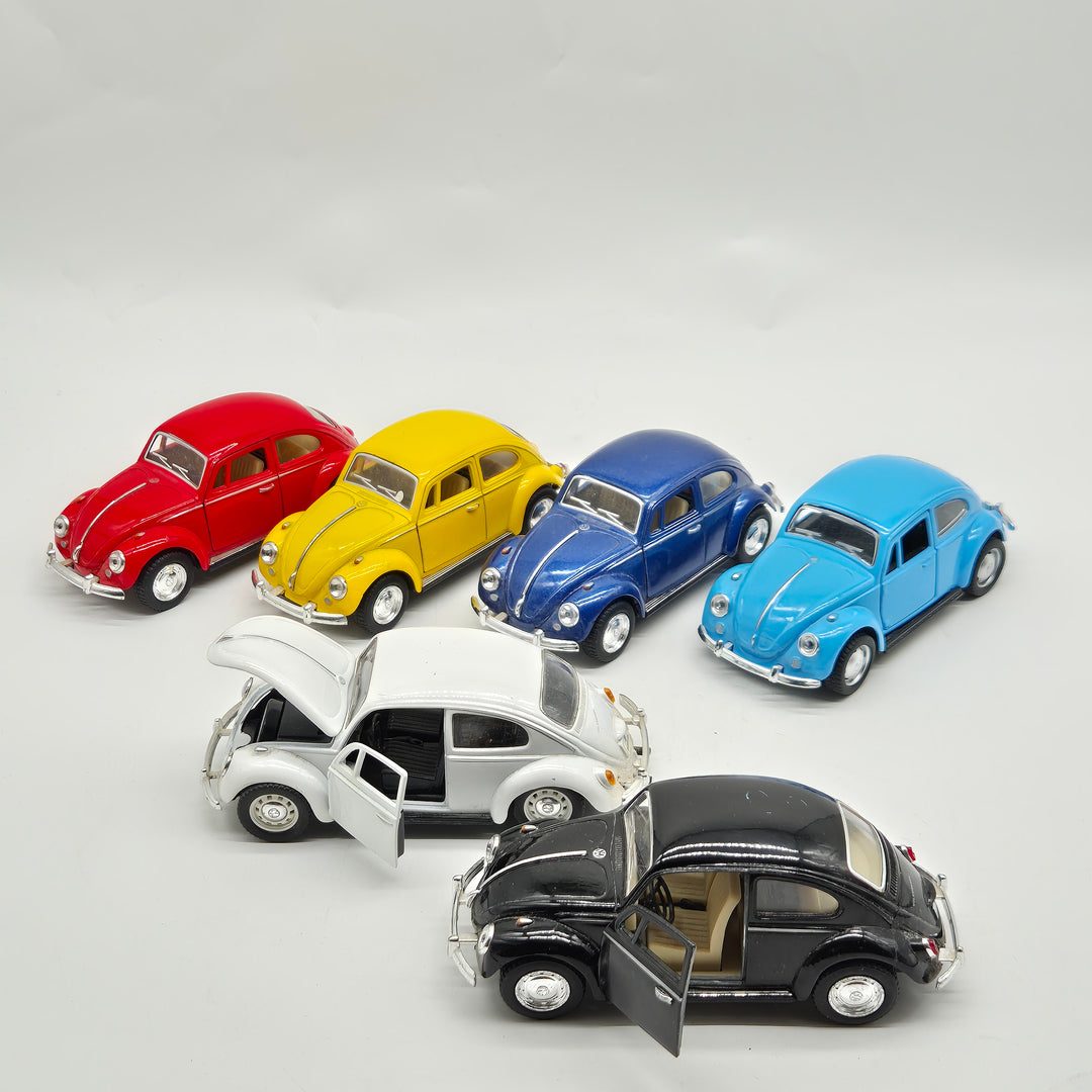Volkswagen Beetle Modellbilar – Klassiska VW Bubblan (Set med 6)