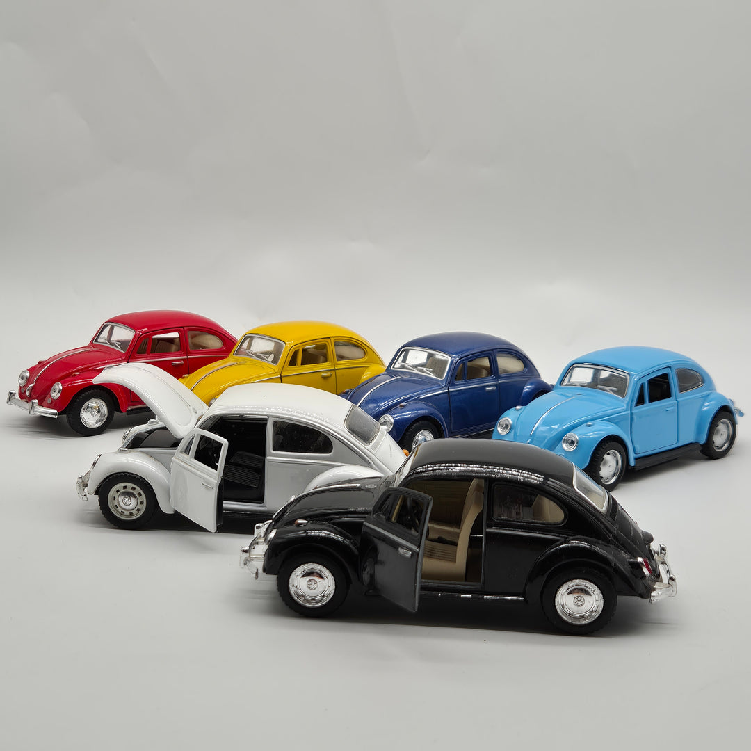 Volkswagen Beetle Modellbilar – Klassiska VW Bubblan (Set med 6)