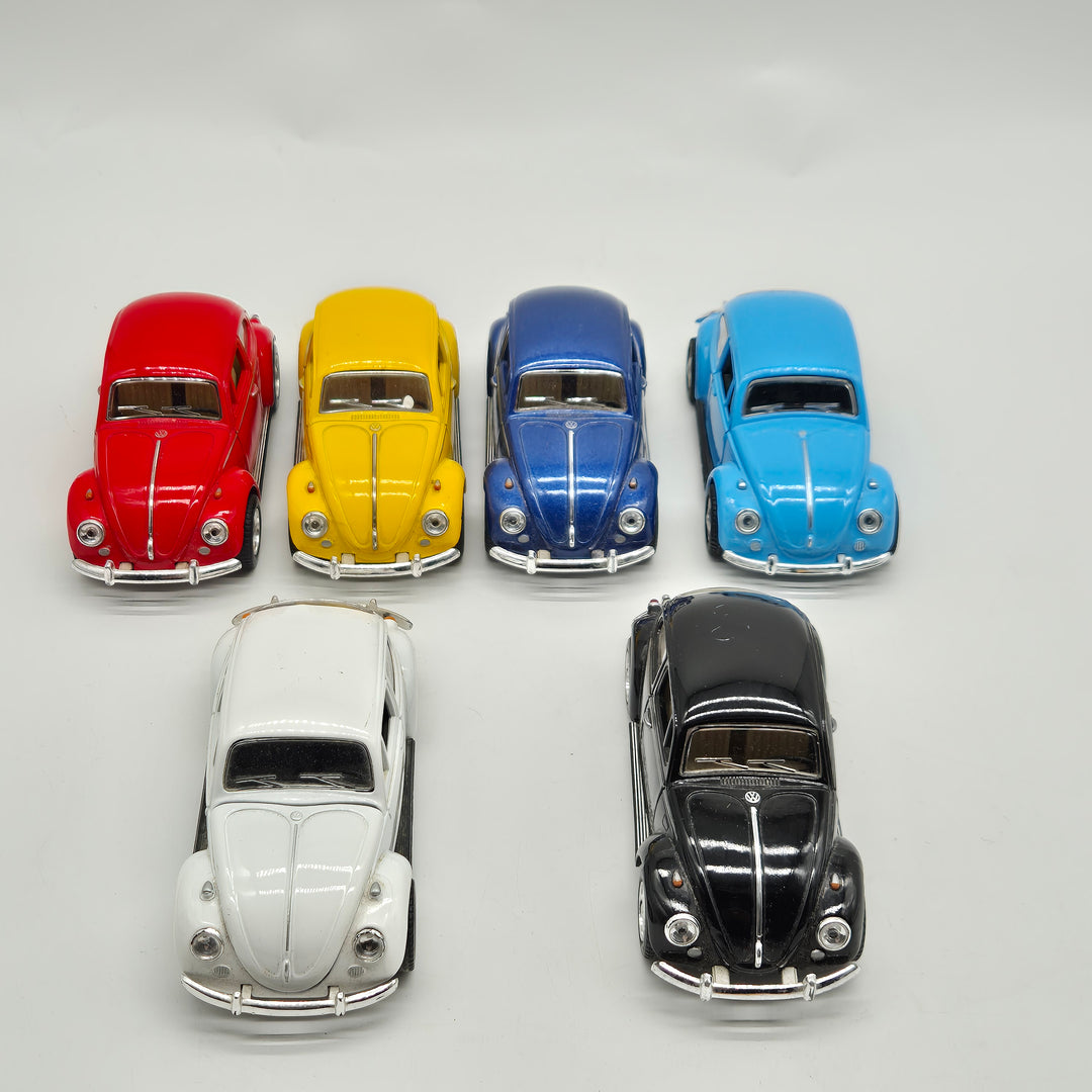 Volkswagen Beetle Modellbilar – Klassiska VW Bubblan (Set med 6)