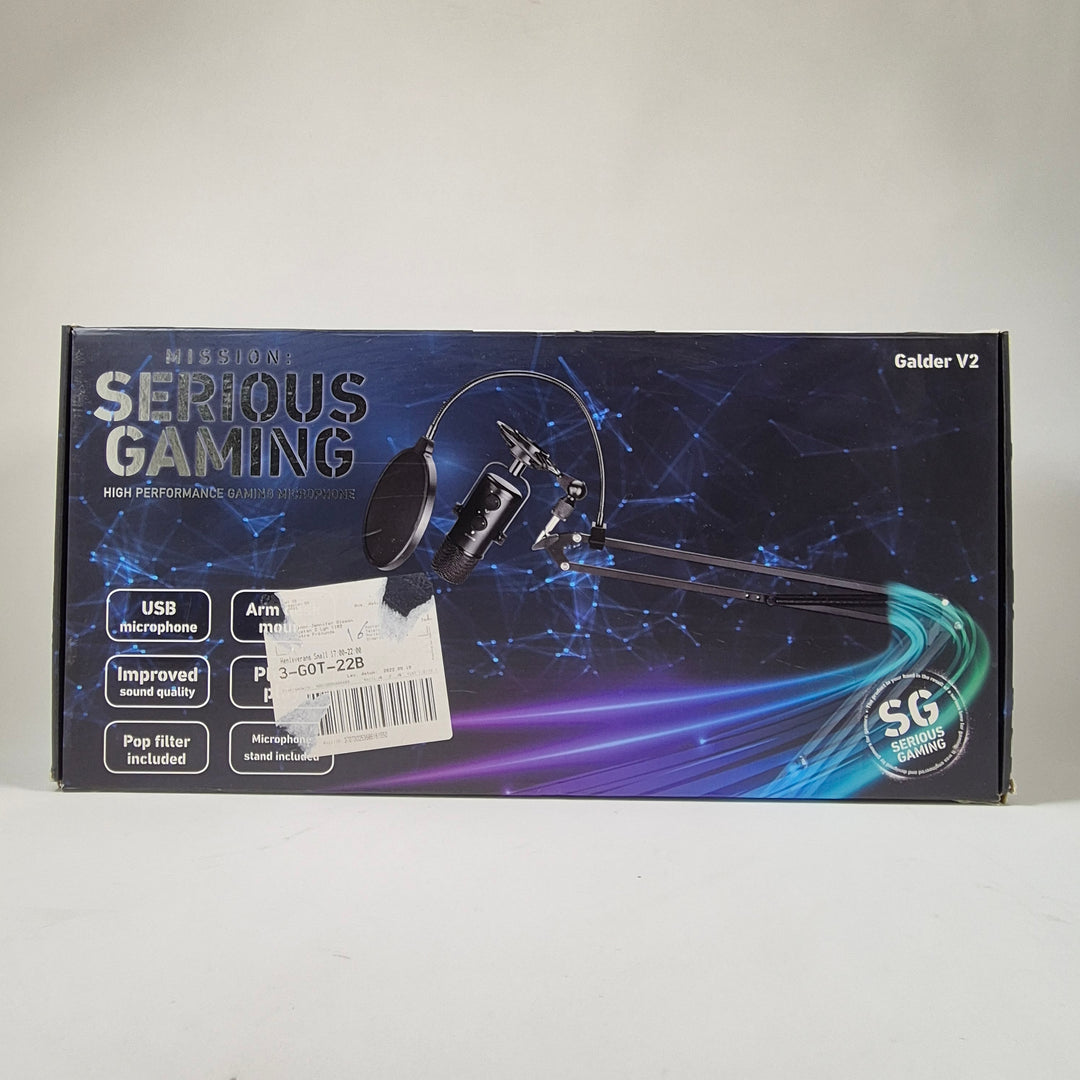 Serious Gaming Galder V2 USB-mikrofon med arm