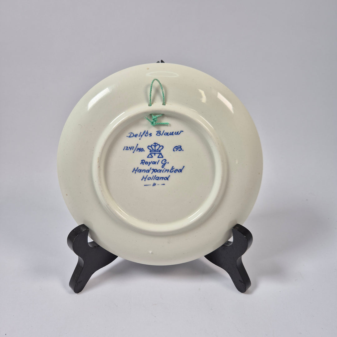 Royal G Delft Blauw väggtallrik väderkvarn retro