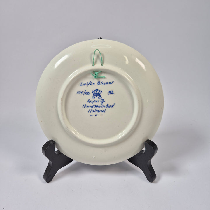 Royal G Delft Blauw väggtallrik väderkvarn retro