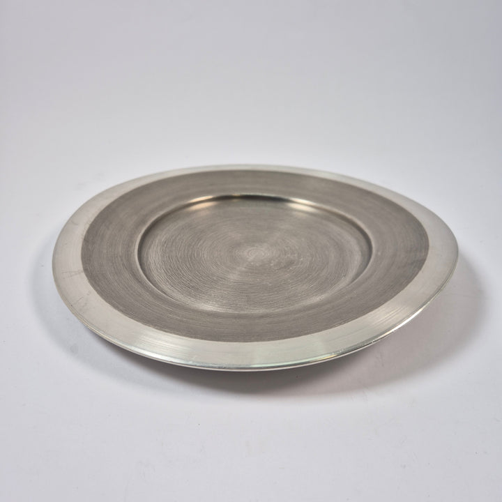 Retro serveringsset i matt silverfärgad metall