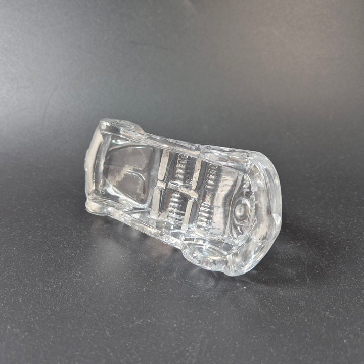 Retro glasbil prydnad i klar glas bubbla
