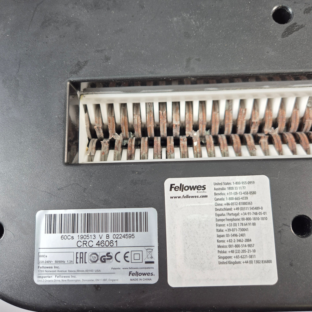 Fellowes 60Cs dokumentförstörare korsskärning begagnad