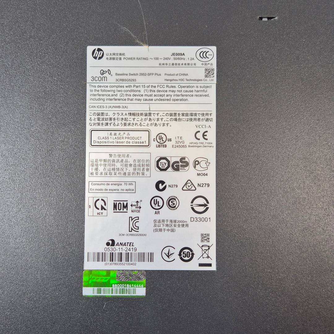 HP Baseline gigabit nätverksswitch 2952 SFP