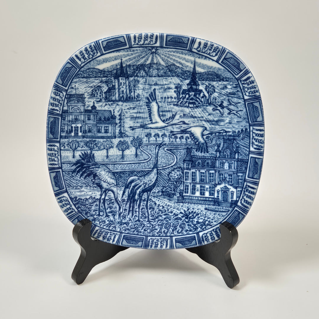 Rörstrand retro samlartallrik Julen blå vit