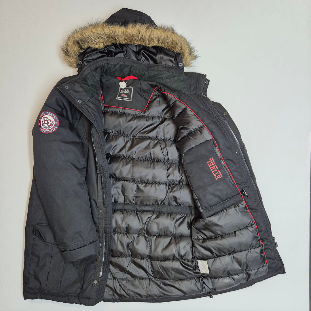 Svart vinterparkas Etirel Campus Sportswear XL