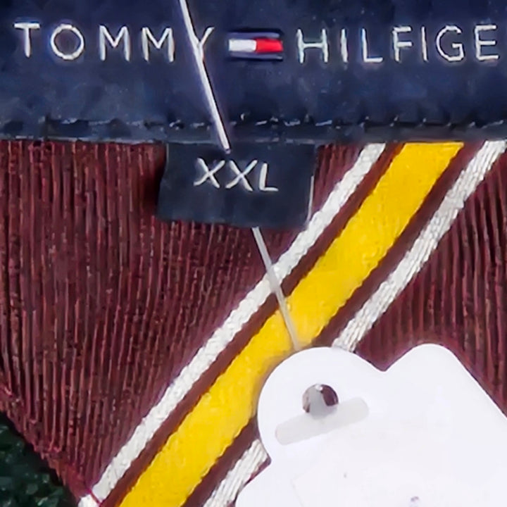 Tommy Hilfiger mörkgrön stickad tröja XXL