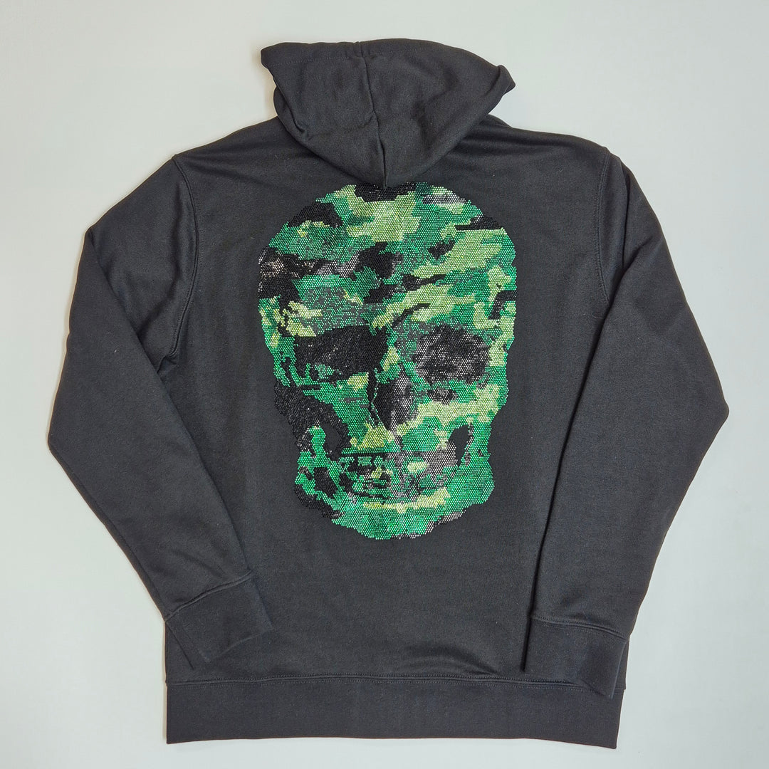 Svart zip hoodie Philipp Plein XXL