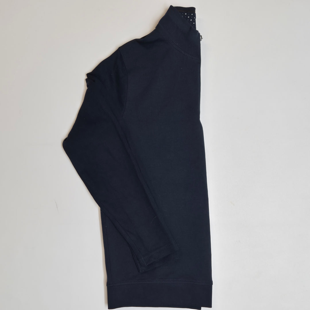 Mörkblå halvzip herrtröja Dressmann L