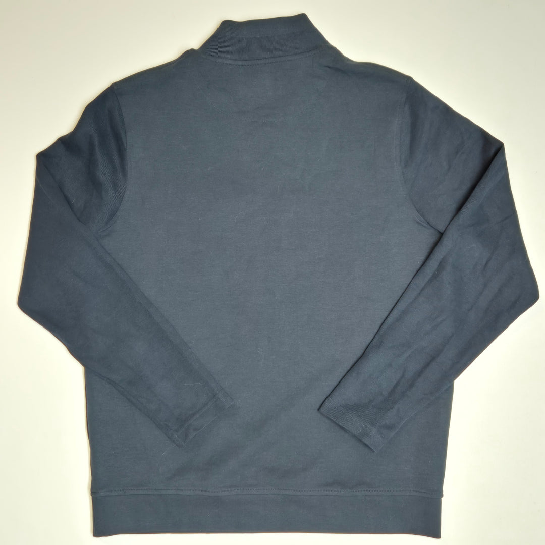 Mörkblå halvzip herrtröja Dressmann L
