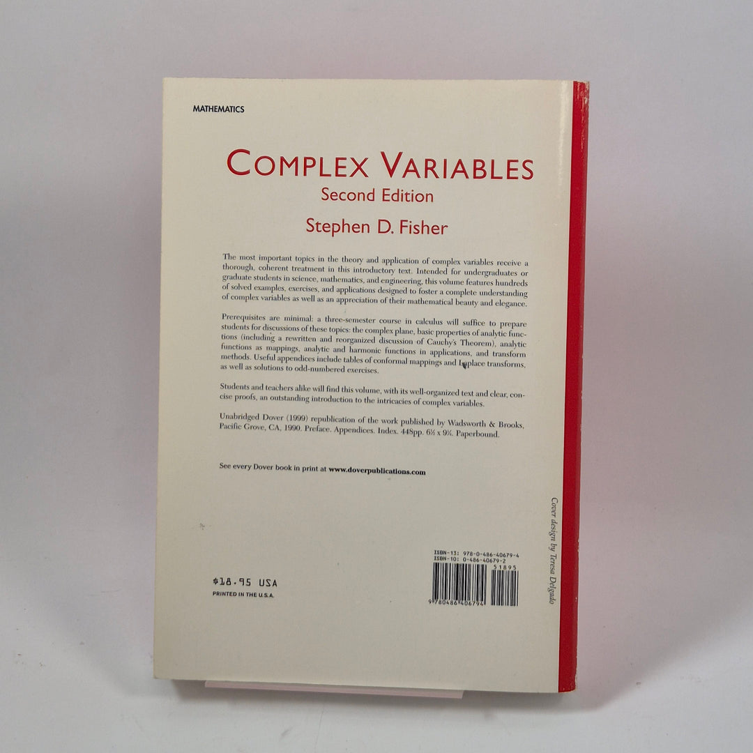 Complex Variables kursbok Dover modern röd