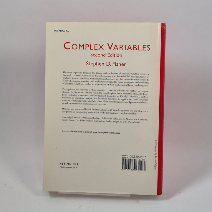 Complex Variables kursbok Dover modern röd