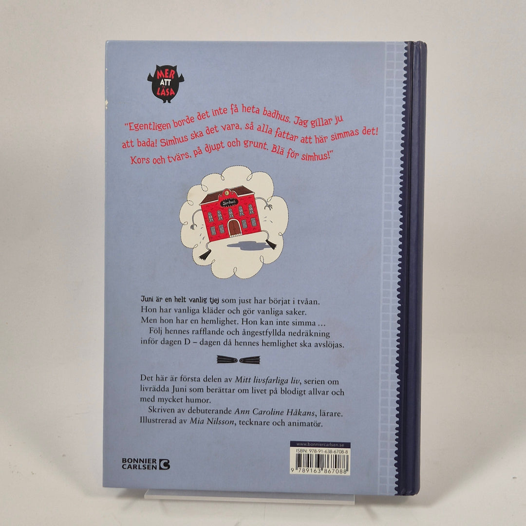 Badhuskrisen barnbok inbunden Bonnier Carlsen