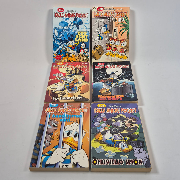Kalle Ankas Pocket bokpaket retro Walt Disney