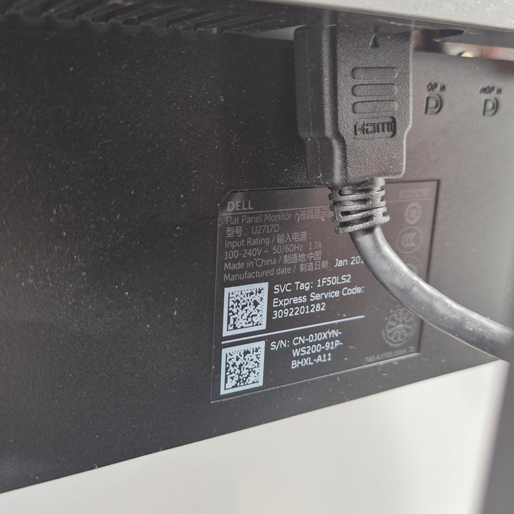 Elegant Dell UltraSharp U2717D 27 tums skärm