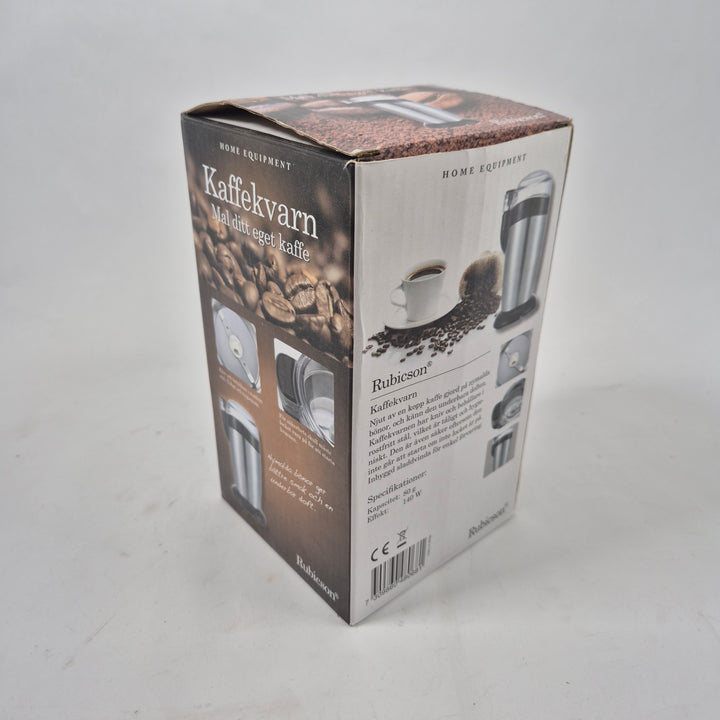 Rubicson elektrisk kaffekvarn rostfritt stål
