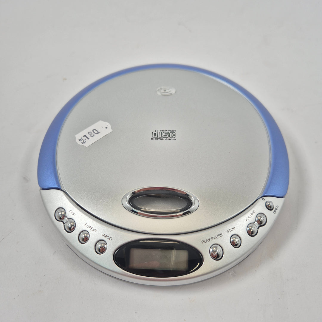 Durabrand retro bärbar CD-spelare silverblå