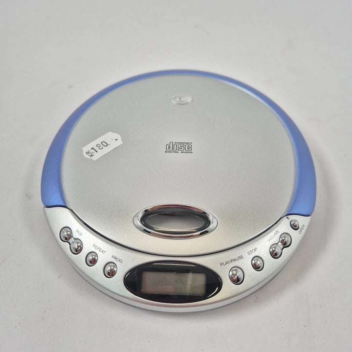 Durabrand retro bärbar CD-spelare silverblå