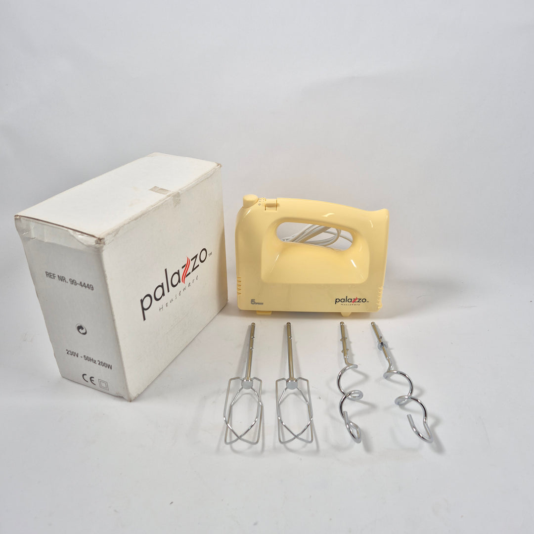 Palazzo klassisk gul handmixer retrostil