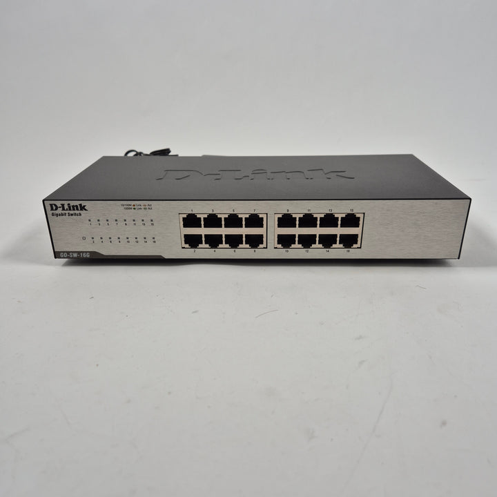 D-Link GO-SW-16G nätverksswitch 16-portars begagnad
