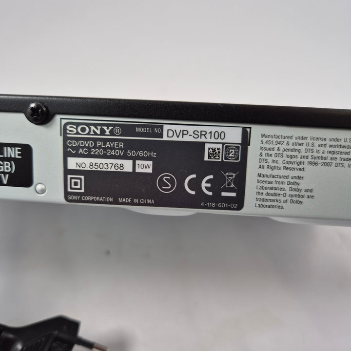 Sony DVP-SR100 kompakt svart DVD-spelare