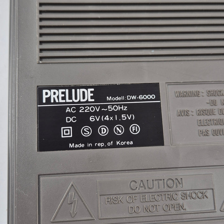 Prelude DW-6000 retro kassettbandspelare portabel