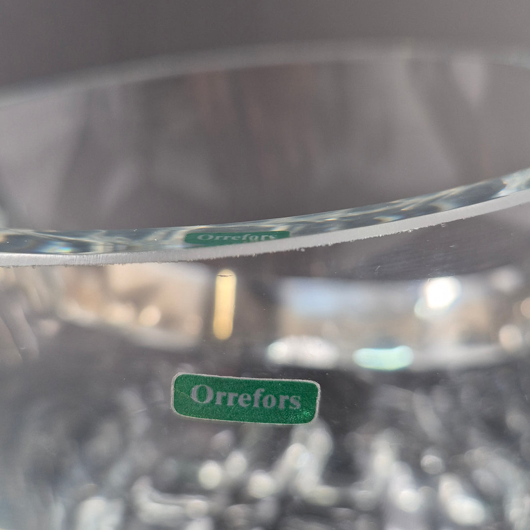 Elegant Orrefors ishink i klart kristallglas