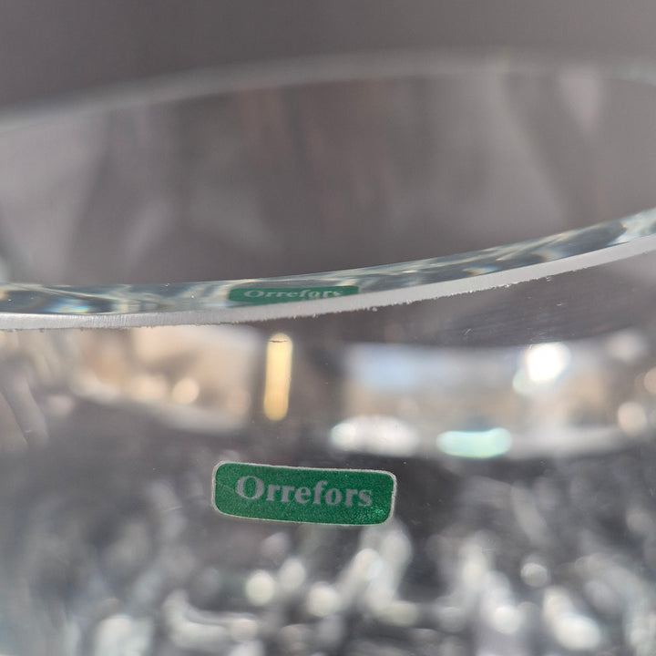 Elegant Orrefors ishink i klart kristallglas