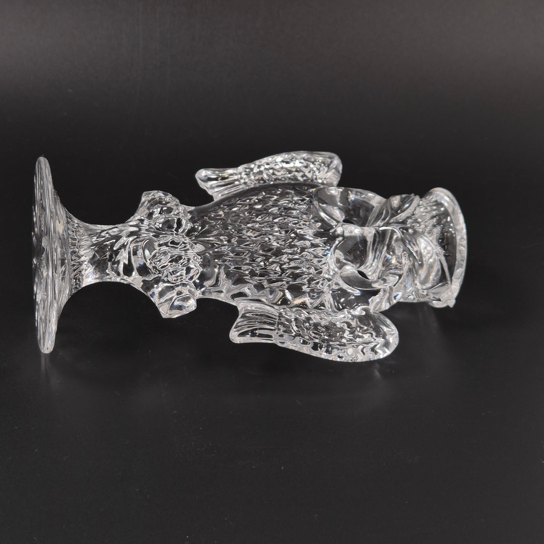 Uggleljusstake i klar glas elegant retro