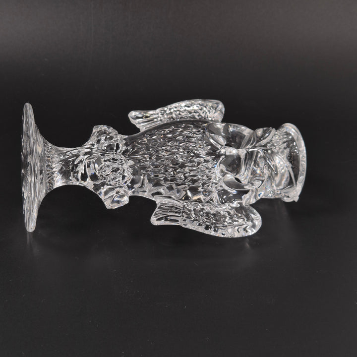 Uggleljusstake i klar glas elegant retro