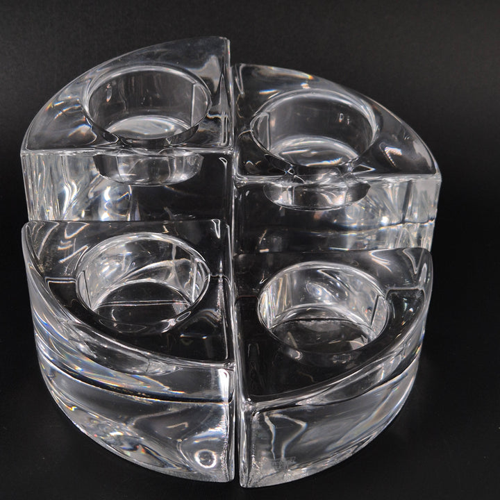 Orrefors ljusstake i klart glas retro