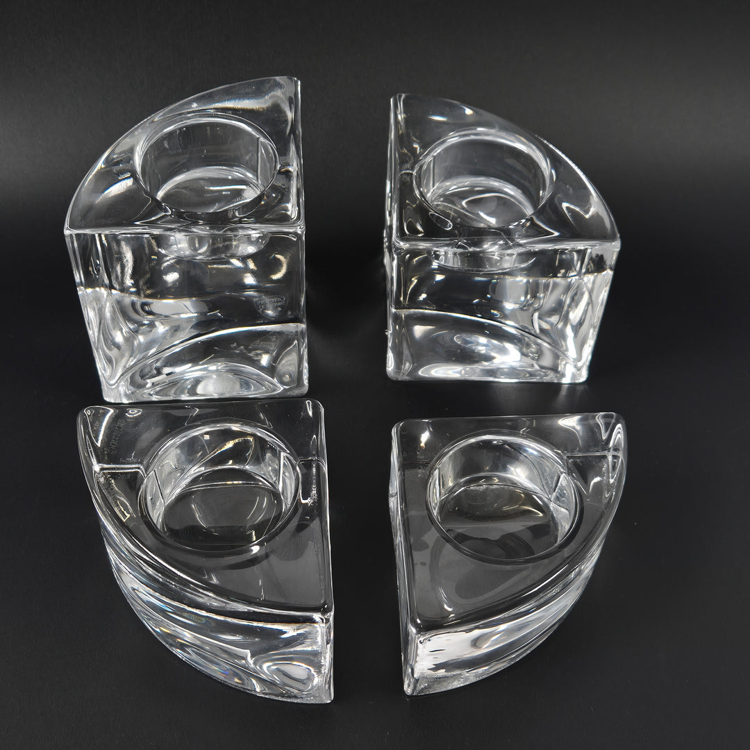 Orrefors ljusstake i klart glas retro
