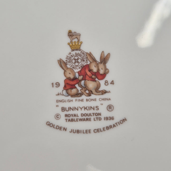 Royal Doulton Bunnykins retro samlartallrik benporslin