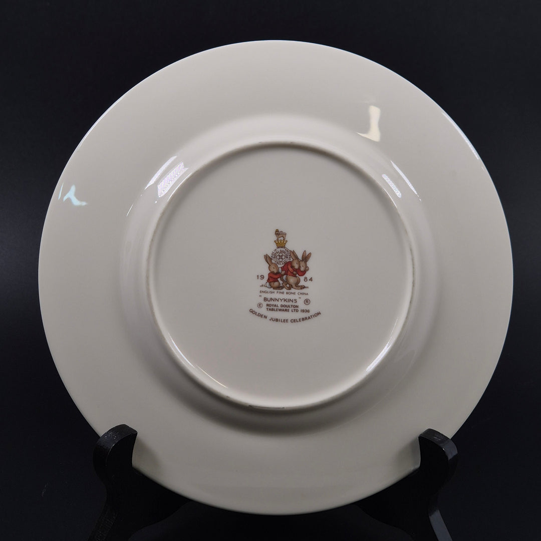 Royal Doulton Bunnykins retro samlartallrik benporslin