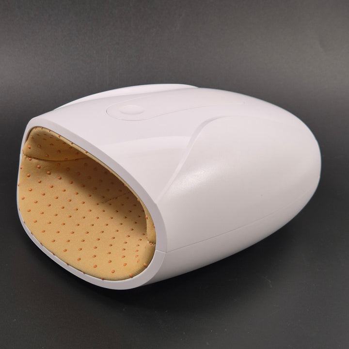 Vit modern handmassager med automatisk avstängning
