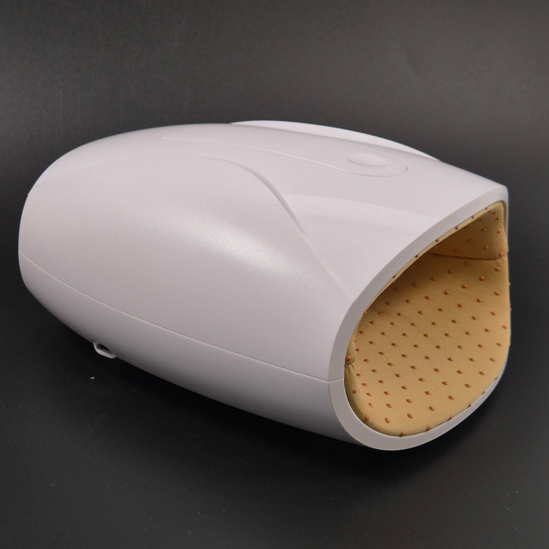 Vit modern handmassager med automatisk avstängning